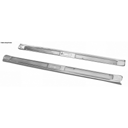 1969-70 Stainless Steel Door Sill Scuff Plates, All Body Styles (Pair)